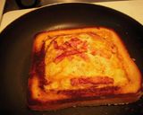 とろ~りチーズのくり抜きトースト作り方5写真