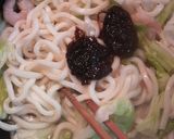 10分でランチ！のりの佃煮で焼きうどん作り方4写真