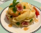 桃と生ハムの冷製パスタ作り方10写真