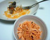 鮭の和風だしパスタ作り方2写真