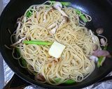 和風醤油バタースパゲッティー作り方4写真
