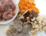 梅酒を料理に♪鶏肉と根菜の筑前煮作り方1写真
