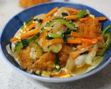 野菜たっぷり沖縄カツ丼作り方14写真