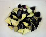 なすと蒸し鶏の冷麦おろし酢醤油でサッパリ作り方4写真