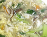 簡単！卵ときのこのスープ（和風）作り方6写真