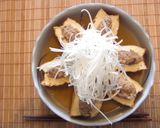 居酒屋メニュー☆厚揚げの肉詰め作り方8写真