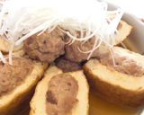 居酒屋メニュー☆厚揚げの肉詰め作り方9写真