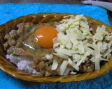 ランチに♫納豆ドリア風～柚子胡椒・海苔・梅干し入ってます^^＊作り方3写真