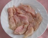 鶏肉のお豆の粒マスタードソース和え作り方1写真