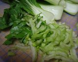 具はチンゲンサイだけですが何かお好み焼⑥作り方1写真