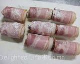 カキのベーコン巻き☆バター焼き作り方3写真