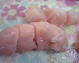 鶏ムネ肉(or鶏ササミ)の甘辛レモン炒め作り方1写真