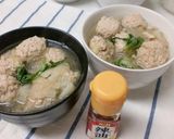 しっかりおかずになる鶏団子の春雨スープ✿作り方10写真