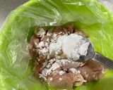 鶏肉と茄子のカルボナーラ作り方3写真