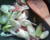 ほうれん草とベーコンのねぎゴマ☆和風炒め作り方3写真