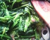 ほうれん草とベーコンのねぎゴマ☆和風炒め作り方4写真