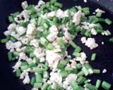 冷蔵庫救済！残り野菜とひき肉チャーハン作り方3写真