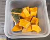 レンジで簡単🌟かぼちゃのコンソメバター作り方2写真