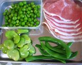 春色♪豆野菜と生ハムのキッシュ作り方2写真