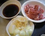 とろ~り卵の甘辛豚丼作り方1写真