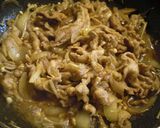 とろ~り卵の甘辛豚丼作り方3写真