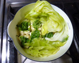水菜と油揚げの巻き巻き煮作り方6写真