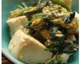 ニラと豆腐のほわほわ卵とじ作り方5写真
