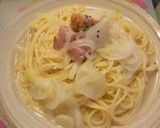 新玉ねぎとベーコンのスープスパゲッティー作り方7写真