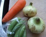 精進　春野菜と車麩の煮物作り方1写真