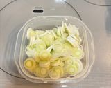 手で食べるヘルシーネギだれお豆腐おつまみ作り方1写真