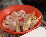 海老のクリームパスタ作り方1写真