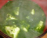 ほうれん草と豆腐のとろろ汁☆作り方4写真