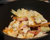 さっと！キャベツと桜エビのパスタ作り方3写真