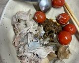 蒸し茄子と豚の醤油麹和え作り方4写真