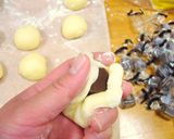 ✿いもむしくん✿チョコパン作り方2写真