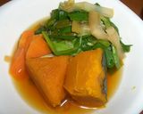 ねぎがメインよ！かぼちゃの煮物作り方6写真
