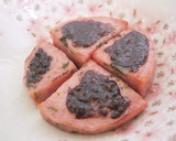 厚切りハムの黒にんにくマヨネーズ焼き作り方2写真