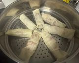ウズベキスタン♡春巻の皮で蒸し餃子ハスブ作り方9写真