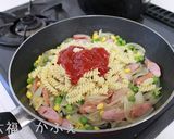 ナポリタン風　マカロニサラダ作り方7写真