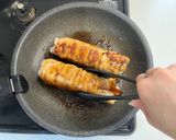にんにくだし醤油で、野菜の巨大肉巻き作り方8写真