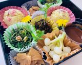 桜の塩漬けのスウィートポテトサラダ作り方4写真