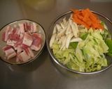 豚焼きそば(´・(00)・`)作り方1写真