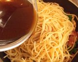 ✿菜の花とベーコン筍の醤油ぺペロンチーノ作り方6写真