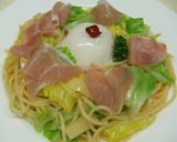 竹の子と春キャベツのパスタ作り方5写真