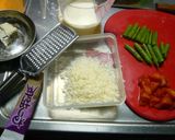 ゴルゴンゾーラと白ゴマペーストのパスタ作り方1写真