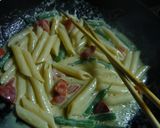 ゴルゴンゾーラと白ゴマペーストのパスタ作り方3写真