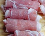 クルクル巻き豚と野菜のさっぱり炒め♪作り方2写真