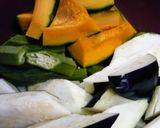クルクル巻き豚と野菜のさっぱり炒め♪作り方1写真
