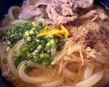 胡麻香るパワフル肉うどん (´∀`)ノ♬作り方4写真