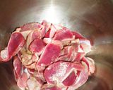 砂ずり竜田のおろしポン酢風味作り方1写真